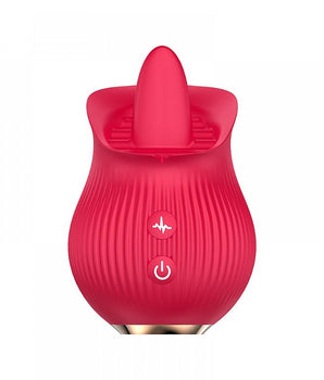 Estimulador Clitoriano Tongue Vermelho com língua vibratória recarregável