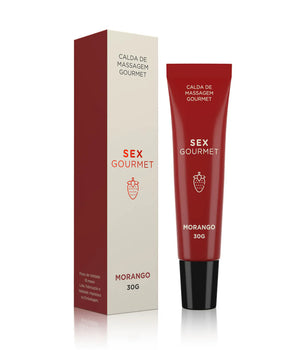 Gel comestível Sex Gourmet sabor morango 30g