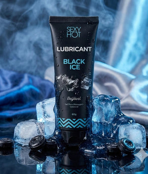Gel Lubrificante Black Ice Halls Sexy Hot 15ml com efeito refrescante