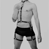 Harness masculino ajustável para prótese com cintas reguláveis