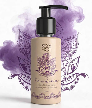 Kit Massagem Tântrica para Casais com Óleo Tantra e Vibrador Tantra