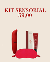 Kit sensorial para casal com vibrador golfinho, venda para os olhos e gel comestível de morango