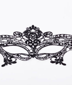 Máscara de renda elegante com acabamento delicado