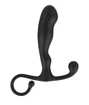 Massageador prostático em silicone com base de segurança