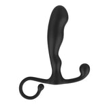 Massageador prostático em silicone com base de segurança