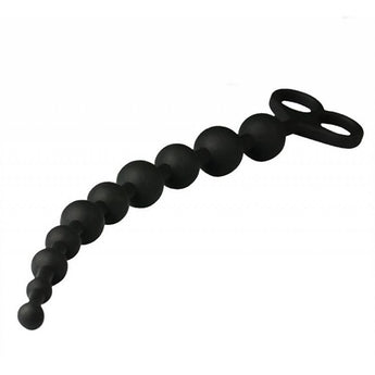 Plug anal escalonado em silicone com 34 cm