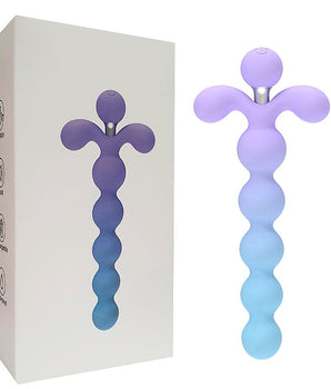 Plug anal escalonado vibratório com 10 modos de vibração
