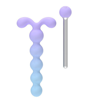 Plug anal escalonado vibratório com 10 modos de vibração