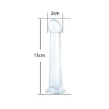 Plug anal em silicone liso 15 x 3 cm