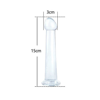 Plug anal em silicone liso 15 x 3 cm