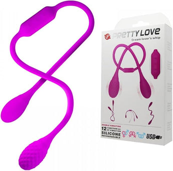 Vibrador Duplo Pretty Love Dream Lover's com dois motores e 12 modos de vibração