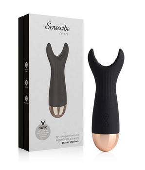 Massageador masculino Sensevibe Men recarregável com 10 modos de vibração
