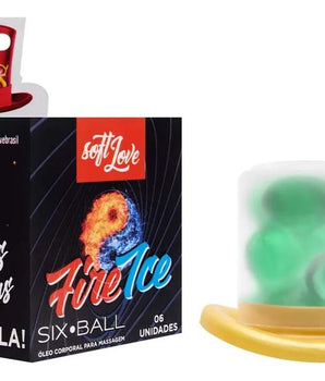 Six Ball Leite Condensado Soft Love com 6 bolinhas beijáveis lubrificantes