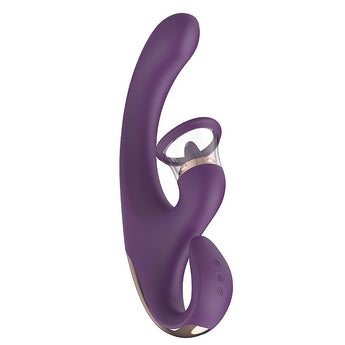 Vibrador Amazing Toy Roxo para ponto G e clitóris recarregável