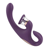 Vibrador Amazing Toy Roxo para ponto G e clitóris recarregável