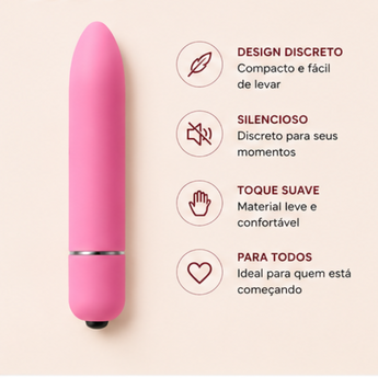 Vibrador Bullet pequeno e potente para primeira experiência