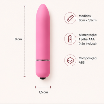 Vibrador Bullet pequeno e potente para primeira experiência