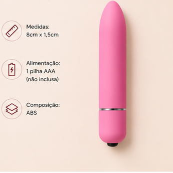 Vibrador Bullet pequeno e potente para primeira experiência