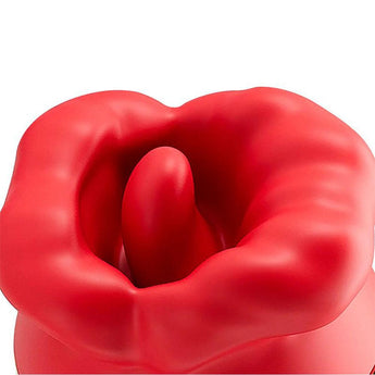 Big Boca Vibrador Vai e Vem com Boca Estimuladora - Recarregável 10 Modos de Vibração - My Secret