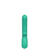Vibrador recarregável para ponto G com estimulador clitoriano e encaixe para os dedos