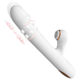 Vibrador Rabbit com movimento vai e vem, esferas rotativas e estimulação clitoriana