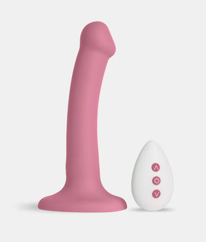 Vibrador realístico recarregável Go Vibe Nina rosa com ventosa