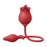 Vibrador Rosa com língua estimuladora para clitóris e ponto G