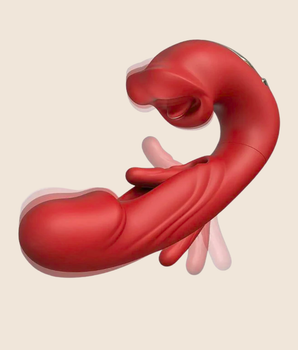 Vibrador Slap ALWUP com boca estimuladora e movimento dedilhar
