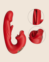 Vibrador Slap ALWUP com boca estimuladora e movimento dedilhar